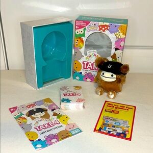 Squishmallows Take 4 Card Game with Benny Plush Clip-On